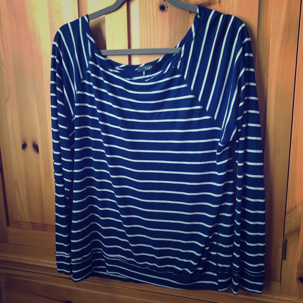 Tart StitchFix Blue Striped Top